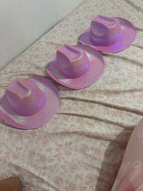 Used Iridescent Pink Cowboy Hat